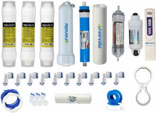 Remino RO Service kit with copper Alkaline filter, 80 GPD RO membrane for water 12 L RO + UV + Mineral...