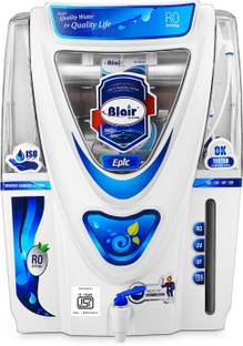 Blair EPIC ALKALINE BIS APPROVED ( IS 16240 ) CM/L-8530125412 15 L RO + UV + UF + TDS Water Purifier