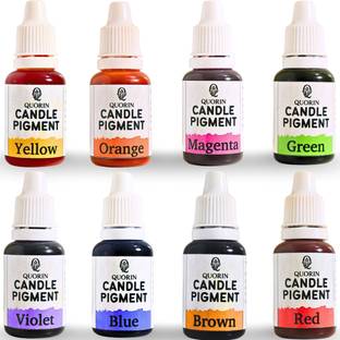 Quorin liquid candle colour for candle making,set of 8, Wax Color
