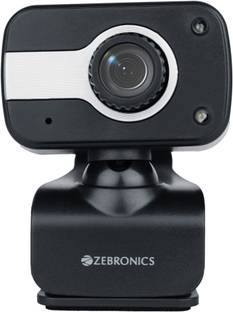 ZEBRONICS Crystal Clear 0.3  Webcam with Built-In Microphone with Night Vision USB Connectivity