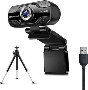 BigPassport Ultra HD Inbuilt Mic 2 MP Webcam USB Connection | Night Vision | Noise Cancellation 2 HD  Webcam with Built-In Microphone with Night Vision USB Connectivity