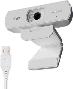 Kreo Owl Web Camera Desktop 1080p Webcam Auto Focus USB Connection Web Camera Laptop 2 HD  Webcam with Built-In Microphone USB Connectivity