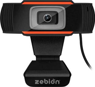 zebion Vision HD Webcam with High Quality Microphone,CMOS,30fps,1280x720px 5 HD  Webcam with Built-In Microphone with Night Vision USB Connectivity