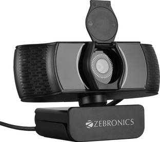 ZEBRONICS Zeb Pure Plus, 4K UHD Webcam,Built-in Microphone,Automatic White Balance, 8.3 HD  Webcam with Built-In Microphone USB Connectivity