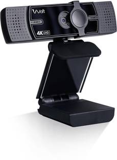 AIWaft 4K Webcam with AI Auto-Focus, EPTZ, Dual Microphones, 2D Noise Reduction 1080 HD  Webcam with Built-In Microphone with Night Vision USB Connectivity