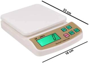ShopGlobal Digital Weight Machine for kitchen with 10 kg Capacity, 1 g Accuracy Weighing Scale