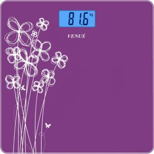 Venus Eps-6399 Purple Glass Digital Weighing Scale