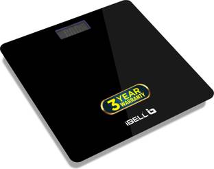 iBELL BS260M Body Weighing Machine,180 KG, Tempered Glass, LCD Display, Auto Off Weighing Scale