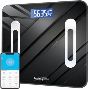 Healthgenie Smart BMI Weight Machine for Body Weight with 18 Body Parameters Weighing Scale