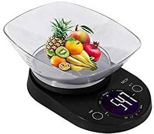 MCP Digital 5kg x 1g Kitchen Scale with Bowl Balance Multi-purpose weight measuring machine Weighing Scale