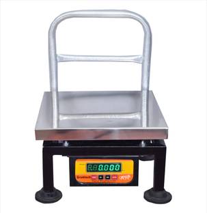 GRAMTECH Weight 100kg x 10g Weighing Scale Pole S.S Machine Double Display for Shop Weighing Scale