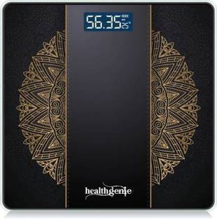 Healthgenie Heavy Duty Electronic Thick Tempered Glass LCD Display With 3 Years Warranty Weighing Scale