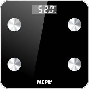 MEPL Weighing Machine for Home Digital Weight Machine for Human LCD Smart Electronic Bluetooth Fitness Body Composition Monitor Analyzer 2.0 Weighing Scale