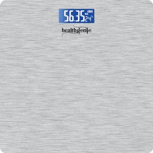 Healthgenie Thick Tempered Glass LCD Display Digital Weighing Scale
