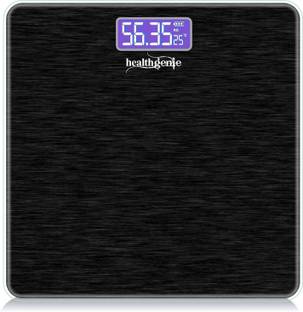 Healthgenie Thick Tempered Glass LCD Display Digital Weighing Scale