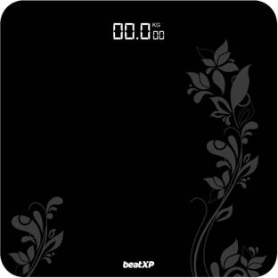 beatXP Gravity Flora Digital Weight Machine with Thick Tempered Glass & LCD Display Weighing Scale