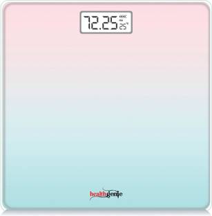 Healthgenie Digital Weight Machine Thick Tempered Glass LCD Display With 3 Years Warranty Weighing Scale
