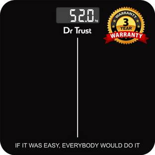 Dr Trust (USA) Modern Electronic Digital LCD Precision Weight Machine 180Kg Capacity Weighing Scale