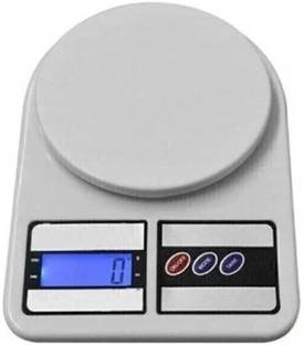texla 1 Gm To 10 Kg Portable Multipurpose Round Plate kitchen Weighing Scale (White) Weighing Scale
