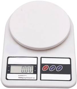 टेक्सला 1 gm TO 10 kg electronic kitchen scale(white) वेइंग स्केल