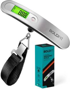 BOLDFIT Luggage Weight Machine Digital Weighing Scale for Luggage Weighing Scale 50kg Weighing Scale