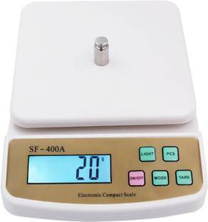 kroywen Compact Scale with Tare Function SF 400A 10 kg Digital Multi-Purpose Kitchen Weighing Scale Weighing Scale