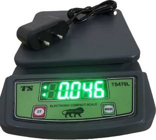 Skeisy mini ts-470L-black power up to 10kgx1gm with charging adaptor Weighing Scale
