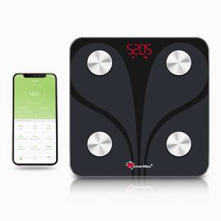 Powermax Fitness BAC-130 Bluetooth Body Fat Scale, BMI, Composition Analyser with SmartPhone App Weighing Scale