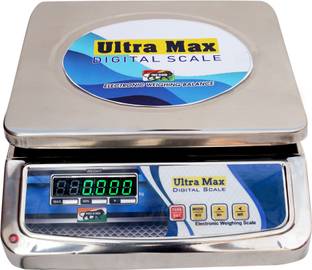 ULTRA MAX Steel Body Digital Weight Machine With Front & Back Display Digital Scale 30 KG Weighing Scale