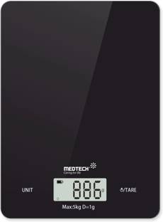 Medtech KS 01 Digital Scale for Health, Cooking, with Tare Function & 1 Gr Accuracy Weighing Scale