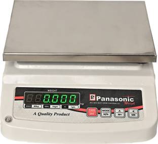 Panasonic PWS-401,40Kg ACCURACY:1G Stainless Steel Square Platter,with EcoSense Technology Weighing Scale