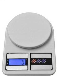 texla 1 Gm To 10 Kg Portable Multipurpose Round Plate kitchen Weighing Scale (White) Weighing Scale