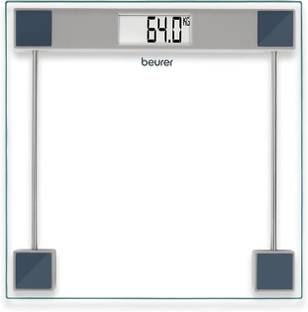 Beurer GS 11 Glass Bathroom weight Scale with Transparent LCD Digital Display- Pack 1 Weighing Scale