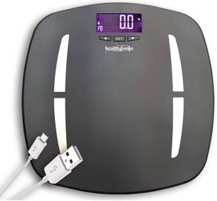 Healthgenie Digital Body Composition Monitor Weighing Scale, Strong & Best ABS Build Electronic Bathroom Scales & Weight Machine to Monitor BMI, Segmental Body Fat & Skeletal Muscle Weighing Scale
