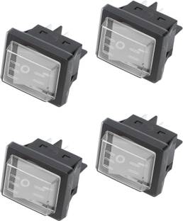 Mass Pro 30AMP (4Pcs) 4 Pin ON Off Waterproof Rocker Switch 30A Boat Switch With Cover Inverter Welding Machine