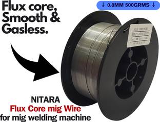 Nitara Flux core mig wire roll 0.8mm 500grams weight for Inverter Welding Machine