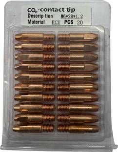 NGWELD METAPOD M6 X 28 1.2mm MIG Welding Tips Copper (Pack of 20 Pcs) for Inverter Welding Machine