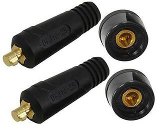 NGWELD METAPOD 10/25 Male Female Cable Connectors (2 Pcs. Male & 2 Pcs. Female) Inverter Welding Machine