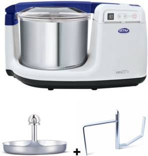 ULTRA Bigg+Timer, Table Top 2.5L capacity with Atta Kneader & Coconut Scrapper, Wet Grinder
