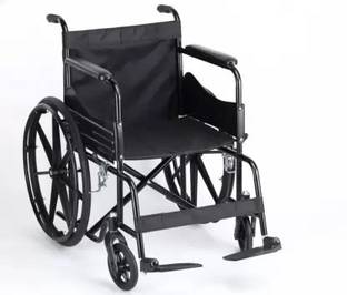 Health Track MAG WHEEL DUAL SUPOORT WITH BREAK AND FOLDABLE SUPERIOR Manual Wheelchair