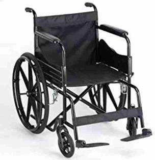 Health Track Foldable Dual Break With Seat Belt Standard Look Manual Wheelchair Manual Wheelchair