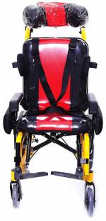 Smart Care Kid's Aluminium Alloy Lightweight Durable Portable Wheelchair with Hand Brakes - WC10 Manual Wheelchair