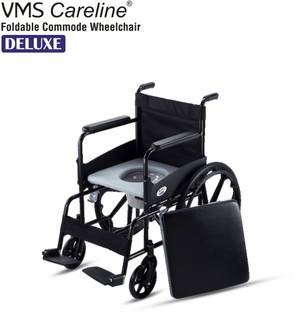 VMS Careline Deluxe Foldable Manual Wheelchair