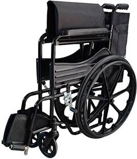 HealthEmate Magwheel Foldable with SEAT and Leg Belt Manual Wheelchair