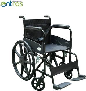 Entros KL875 Premium Aluminum, Foldable Design, Ideal for Patients & Handicaps Manual Wheelchair