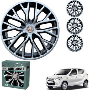 WolkomHome Car accessories Wheel cap, Hub Cap Delta Silver Black 12 Inch Wheel Cover For Maruti Alto 800 CNG LX