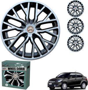 WolkomHome Car accessories Wheel cap, Hub Cap Delta Silver Black 14 Inch Wheel Cover For Maruti Swift Dzire AMT ZDI