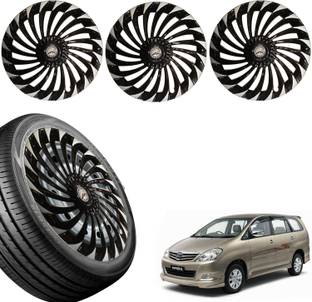 WolkomHome Car accessories Wheel cap, Hub Cap Turbain Black Silver 14 Inch Wheel Cover For Toyota Innova Crysta Touring Sport 2.7 AT