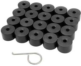 VASADIGITAL 20 pcs Wheel Nut Cap, 17mm Wheel Bolt Nut Caps Covers with Removal Tool Wheel Cover For Volkswagen, Renault, Honda, Mahindra, Maruti 3 Series
