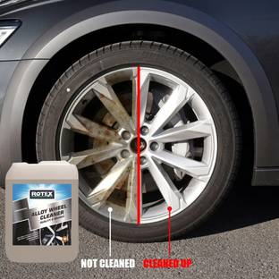 Rotex Premium Alloy Wheel Cleaner For Deep Clean Restores Shine, Removes Dirt 5 L Wheel Tire Cleaner